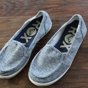 Light Blue Roxy Slip Ons